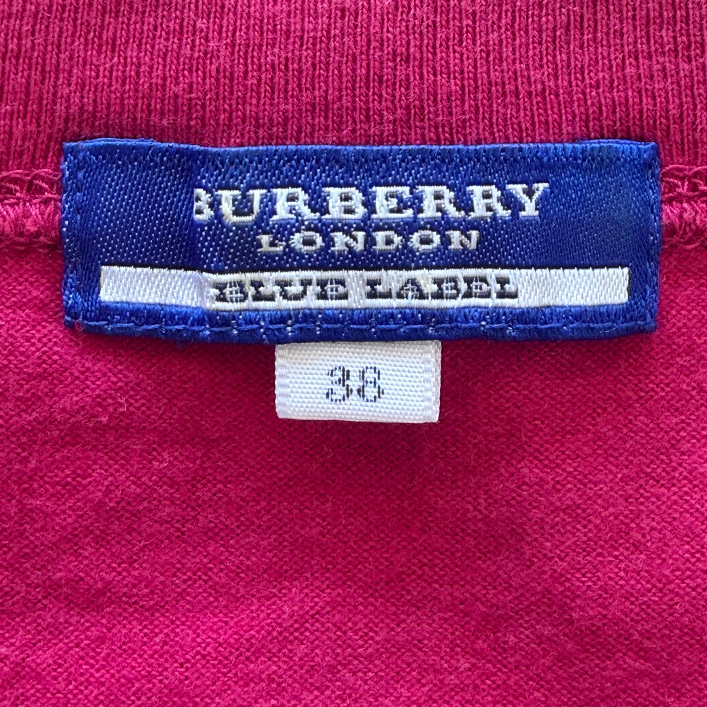 Y2K Burberry Blue Label Fitted Top - S/M