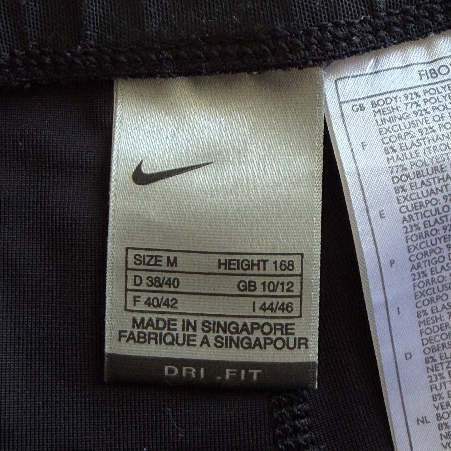 Y2K Nike Striped Biker Shorts - S