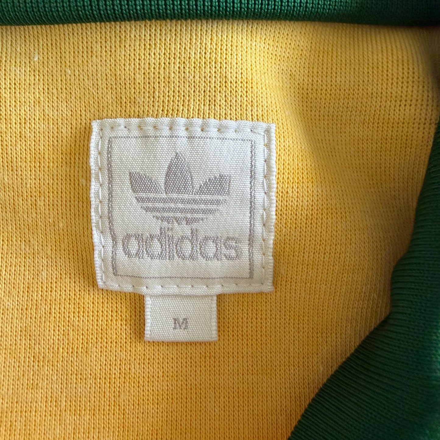 90s Adidas Brasil Three Stripe track Jacket - M