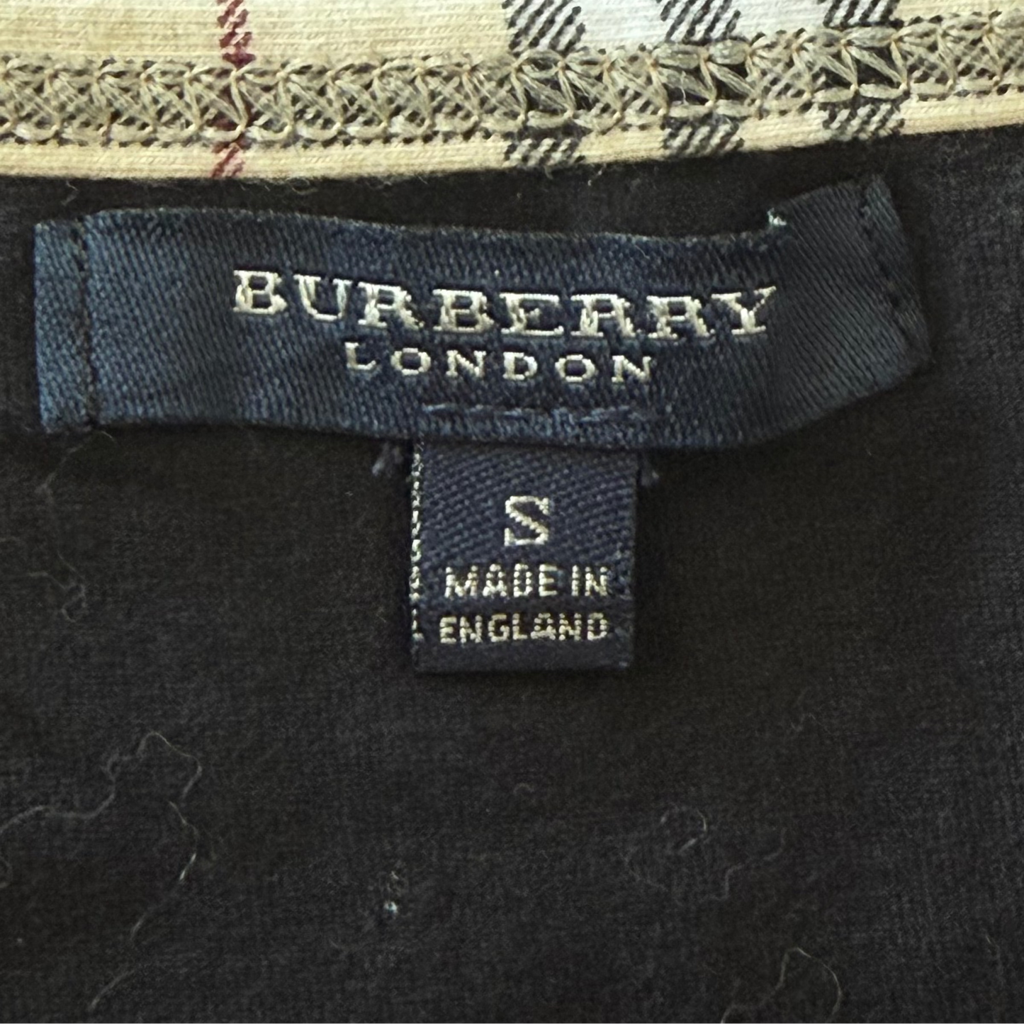 Y2K Burberry Nova Check Trim Halter Top - S