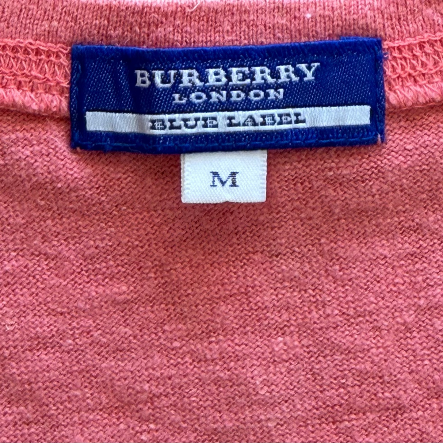 Y2K Burberry Blue Label Scoop Neck Top - S/M