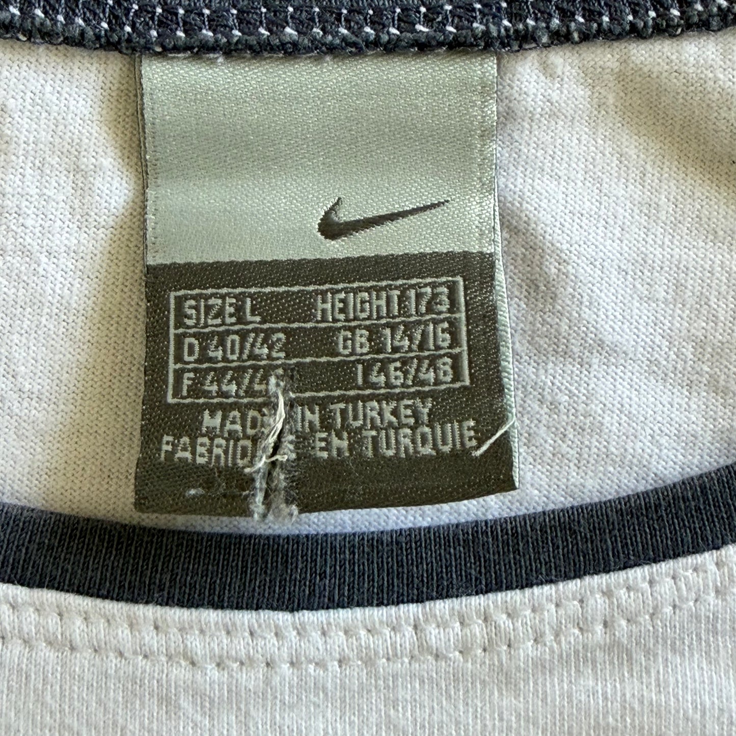 Y2K Nike Mesh Panel Long Sleeve Top - S/M