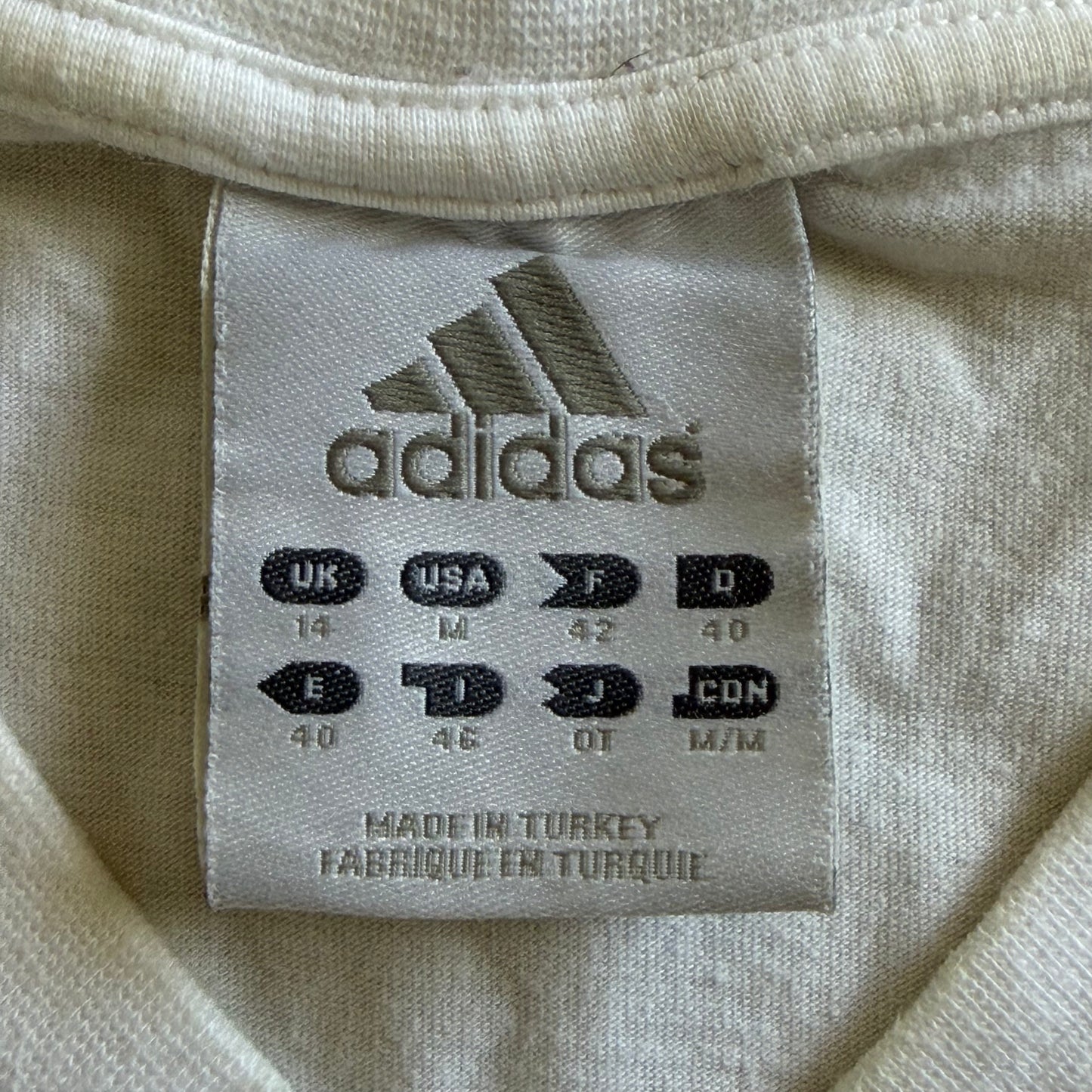 Y2K Adidas Spell Out Baby Tee - M/L