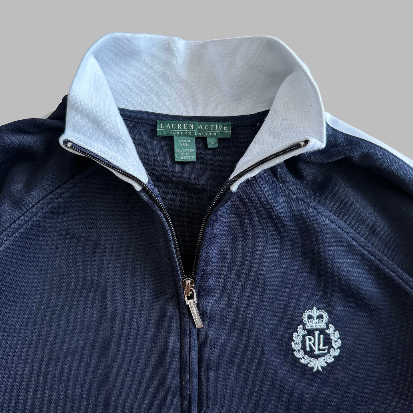 Y2K Polo Ralph Lauren Striped Lightweight Jacket - L