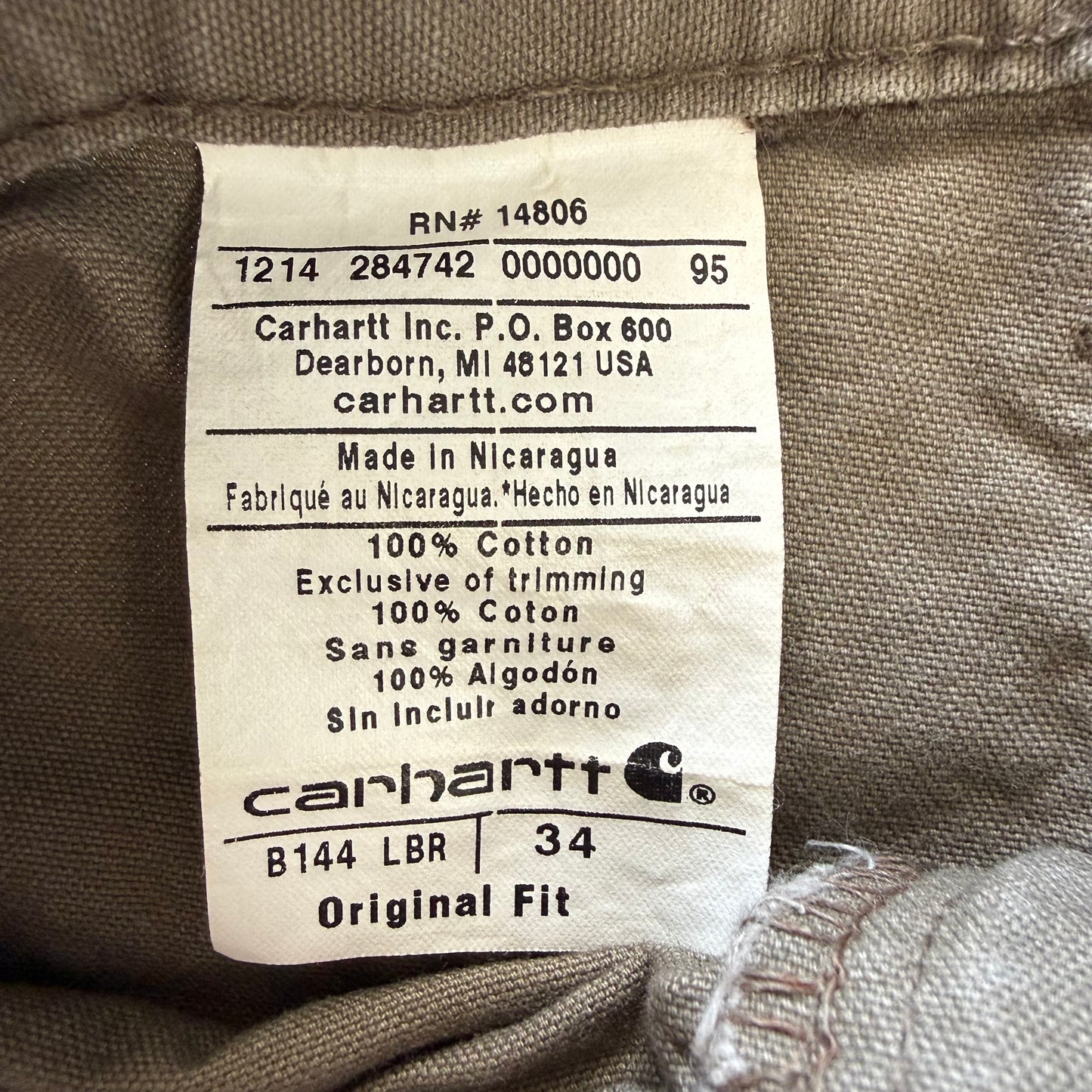 Carhartt Carpenter Shorts - 34"