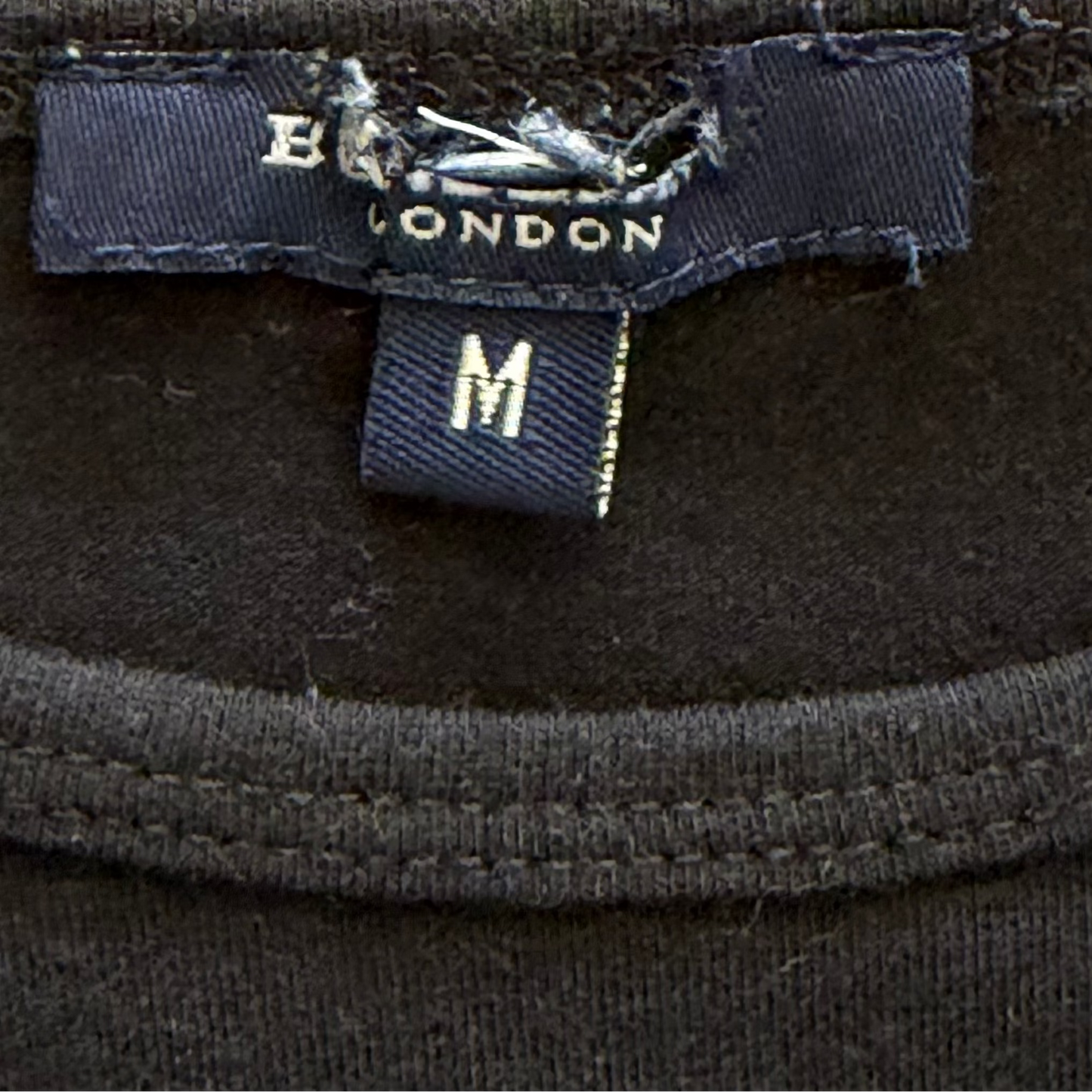 Y2K Burberry Union Jack Long Sleeve Top - S/M