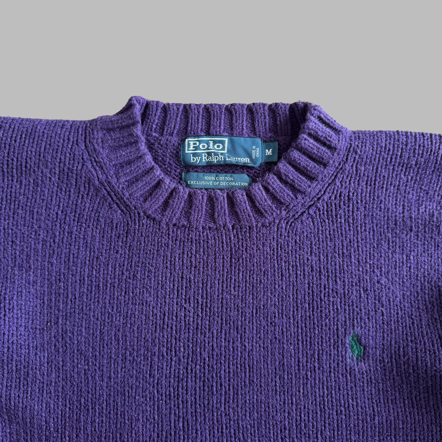 90s Polo Ralph Lauren Heavy Knit - M