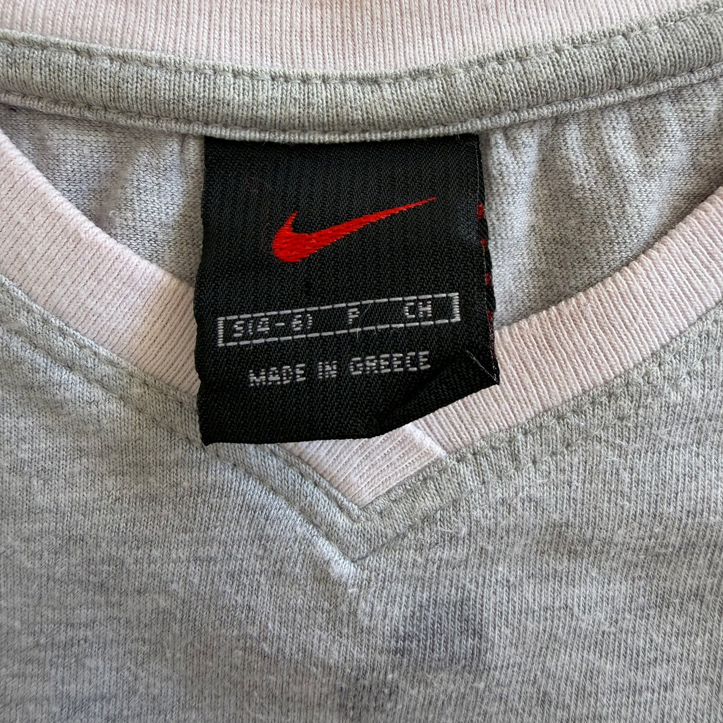 Y2K Nike Centre Swoosh Ringer Baby-Tee - S
