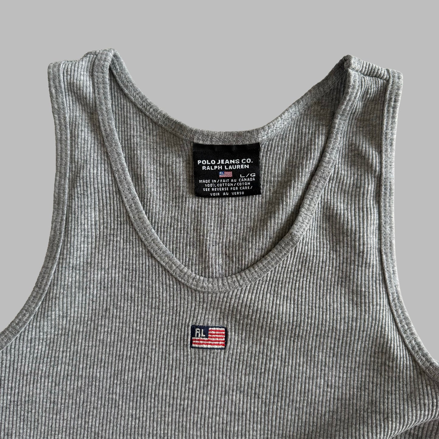 Y2K Ralph Lauren Polo Jeans Fitted Tank - M