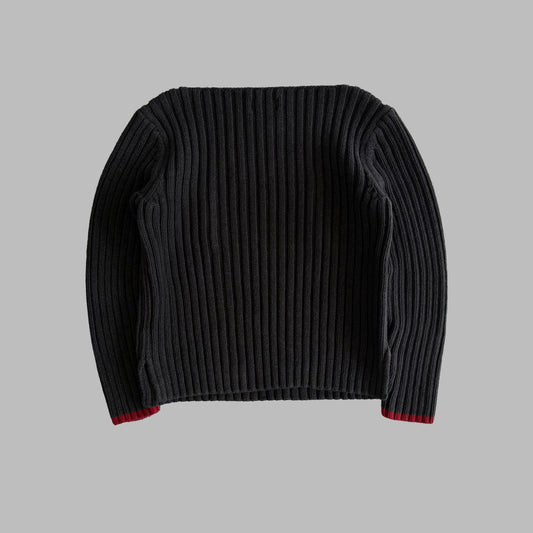 90s Ralph Lauren Polo Jeans Ribbed Flag Knit - M