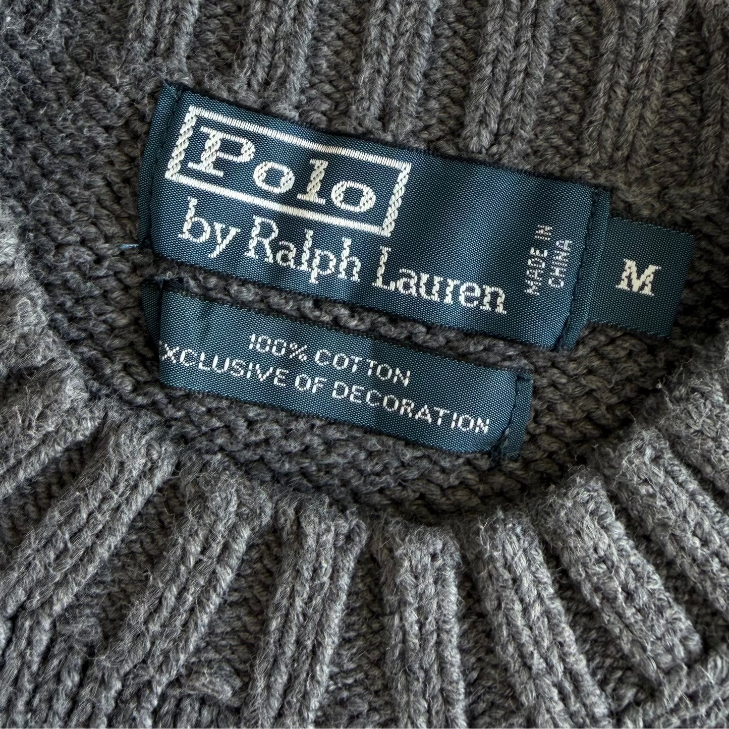 90s Polo Ralph Lauren Heavy Knit - M