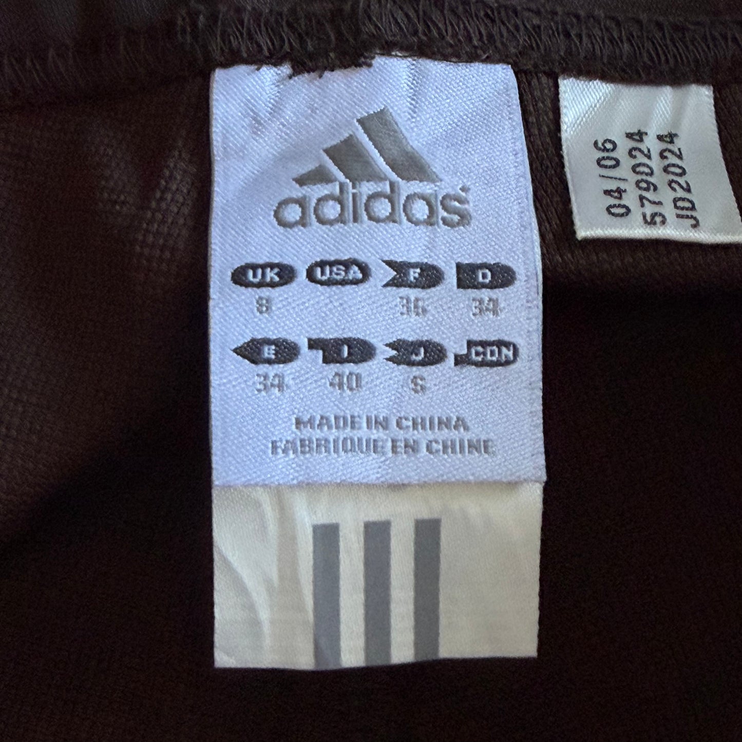 Y2K Adidas Three Stripe Straight Leg Track Pants - M