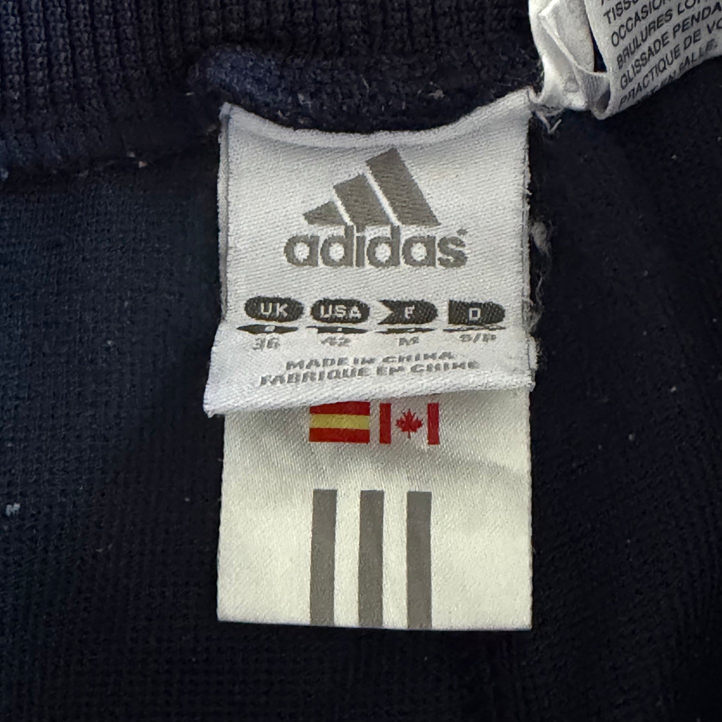 Y2K Adidas Striped Straight Leg Track Pants - S