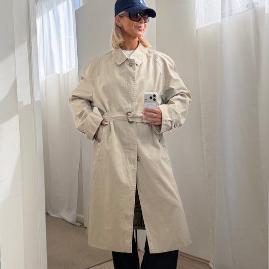 90s Classic Burberry Trench Coat - S/M