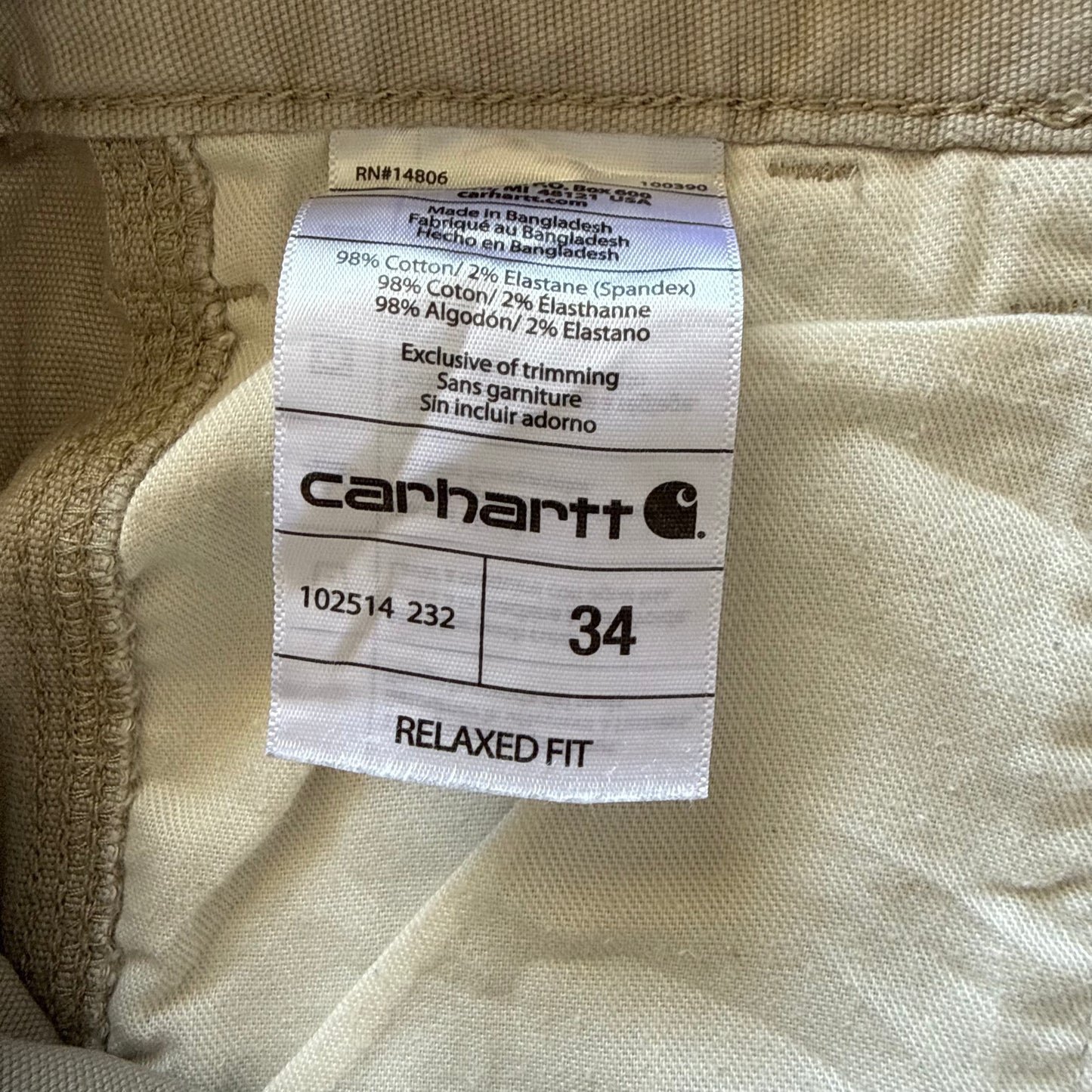 Carhartt Shorts - 34"
