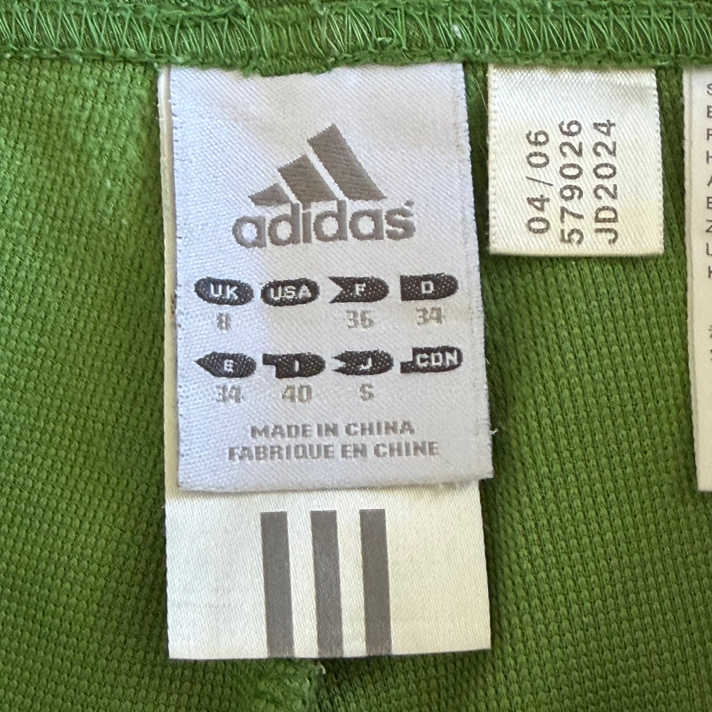 Y2K Adidas Three Stripe Straight Leg Track Pants - M