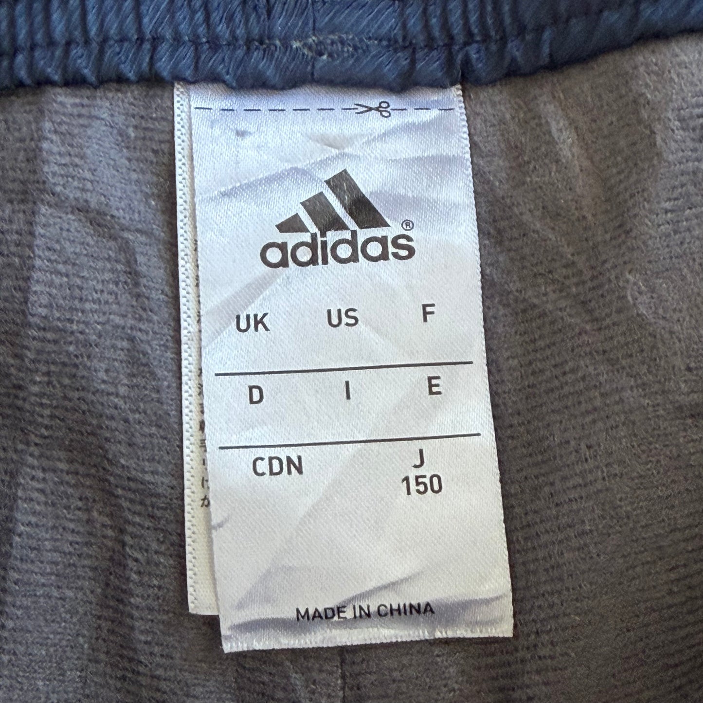 Y2K Adidas Three Stripe Straight Leg Track Pants - M