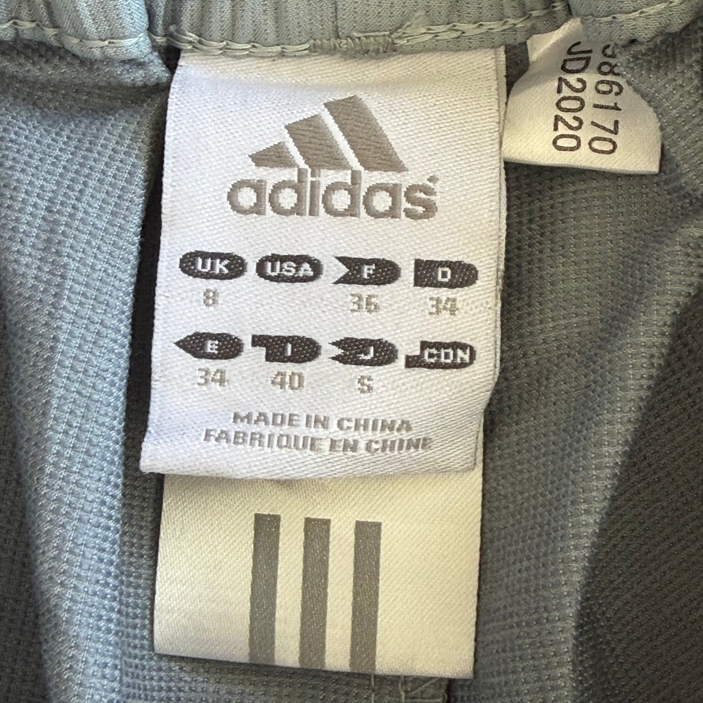 Y2K Adidas Striped Wide Leg Track Pants - XS
