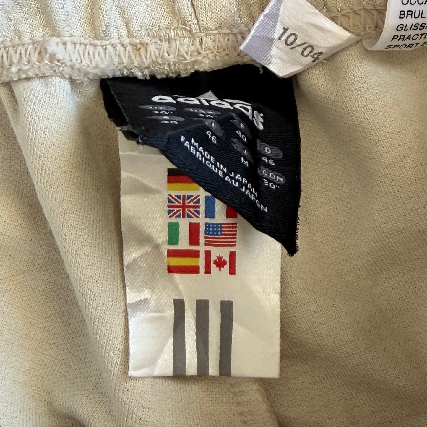 Y2K Adidas Three Stripe Baggy Track Pants - S