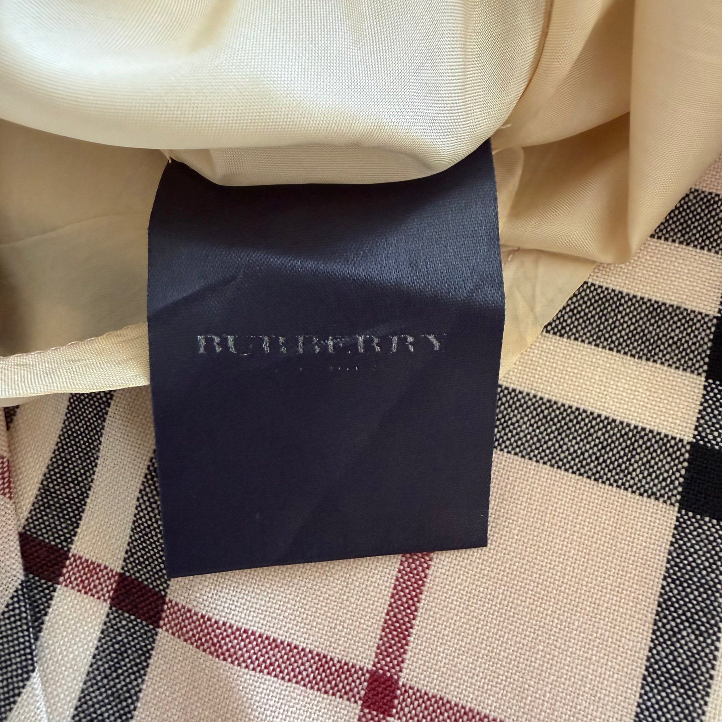 Y2K Burberry Nova Check Midi Skirt - 30"
