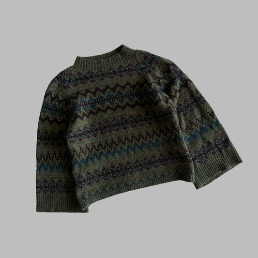 Polo Ralph Lauren Patterned Heavy Knit Sweater - M