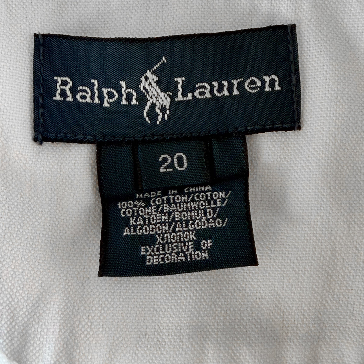Y2K Polo Ralph Lauren Cotton Button Up Shirt - M