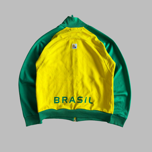Y2K Adidas Brazil Raglan Track Jacket - M
