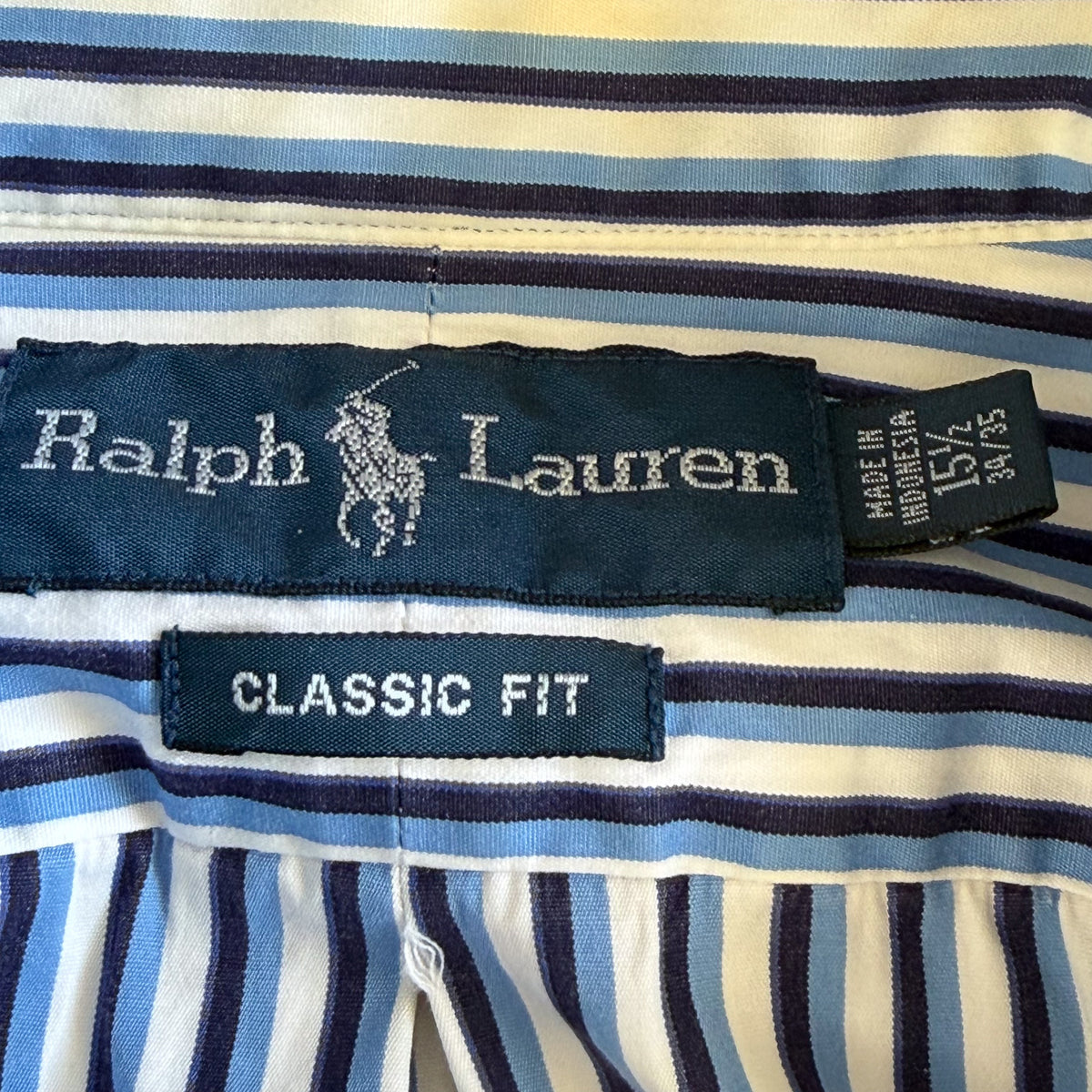 Y2K Polo Ralph Lauren Striped Button Up Shirt - L