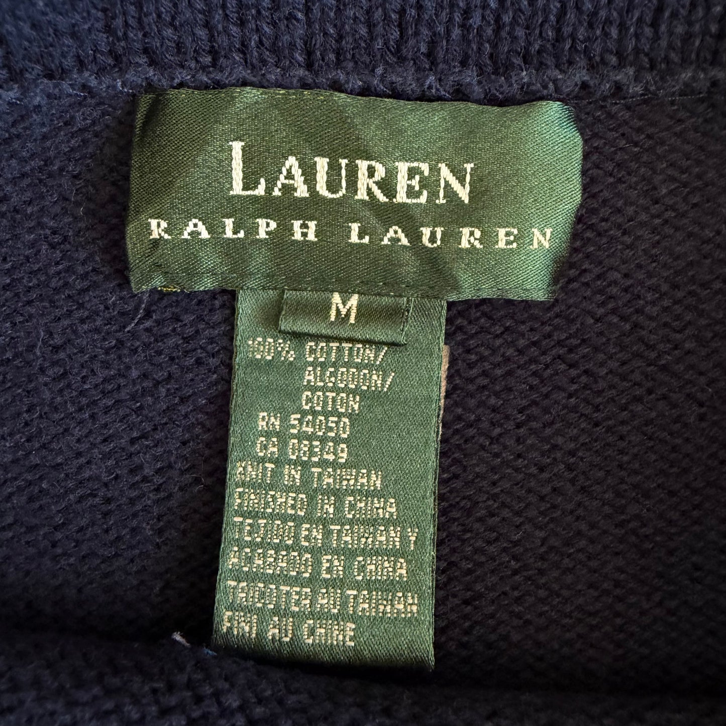 Y2K Polo Ralph Lauren Sailor Heavy Knit Sweater - M