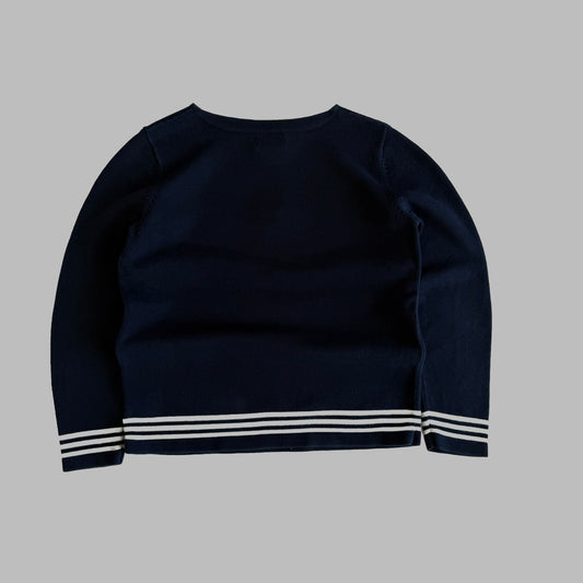 Y2K Polo Ralph Lauren Sailor Heavy Knit Sweater - M