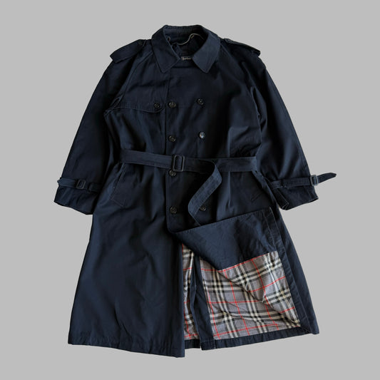 90s Double Breasted Burberry trench Coat - M