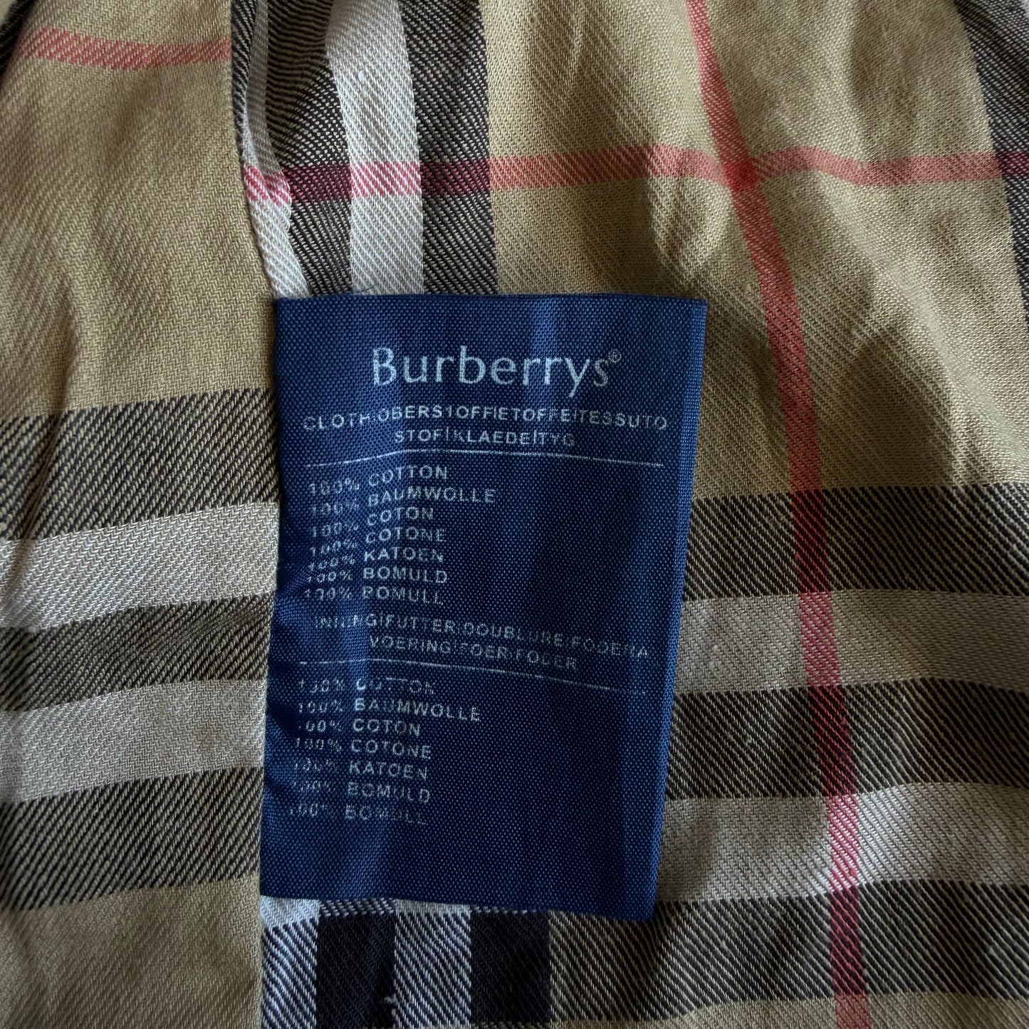 90s Double Breasted Burberry trench Coat - M