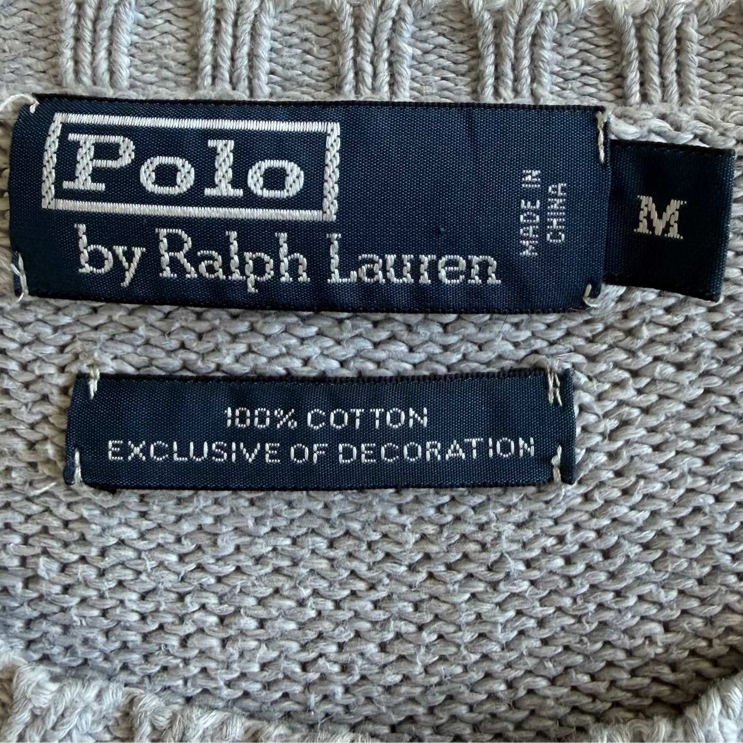 90s Polo Ralph Lauren Heavy Knit - M