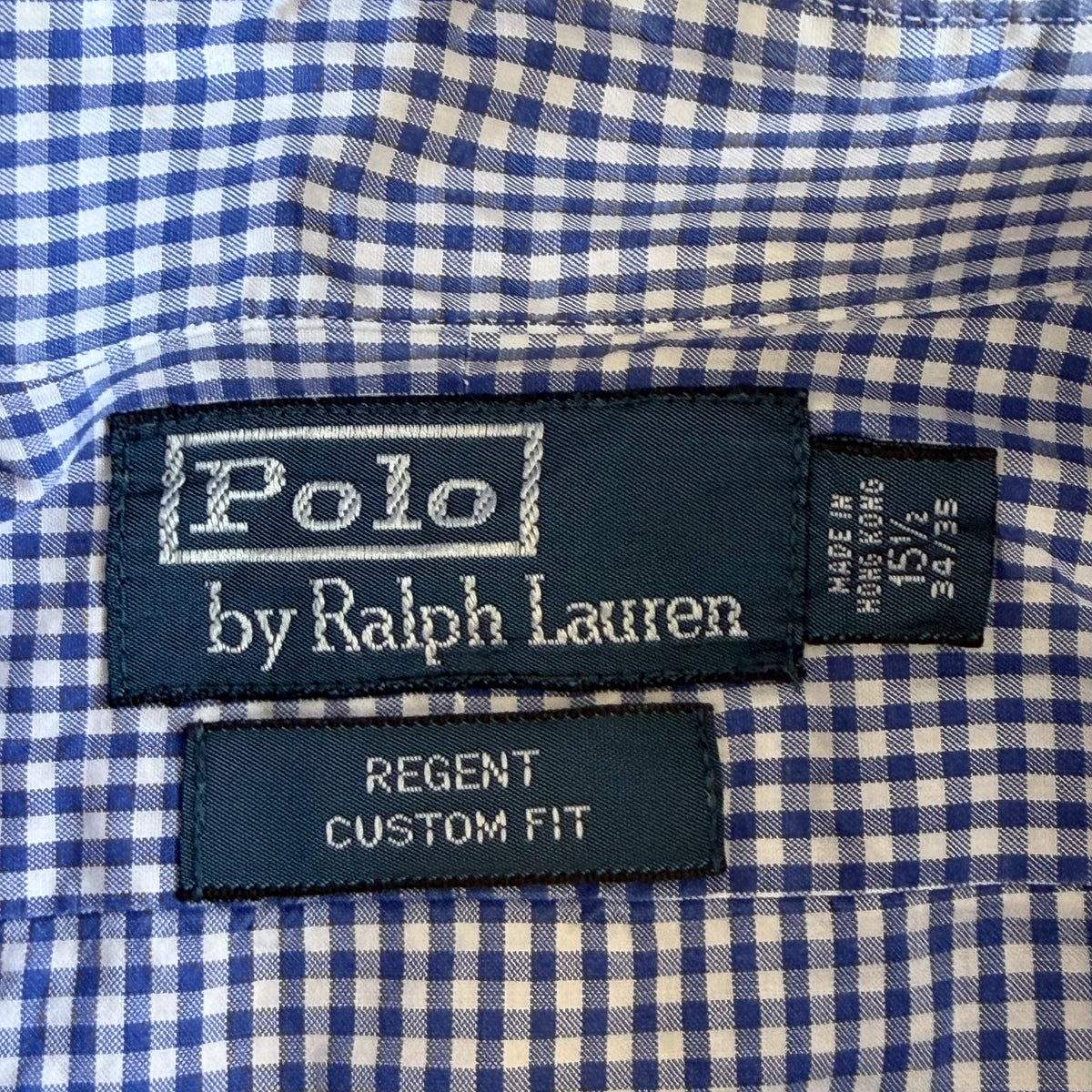 90s Polo Ralph Lauren Gingham Button Up Shirt - M