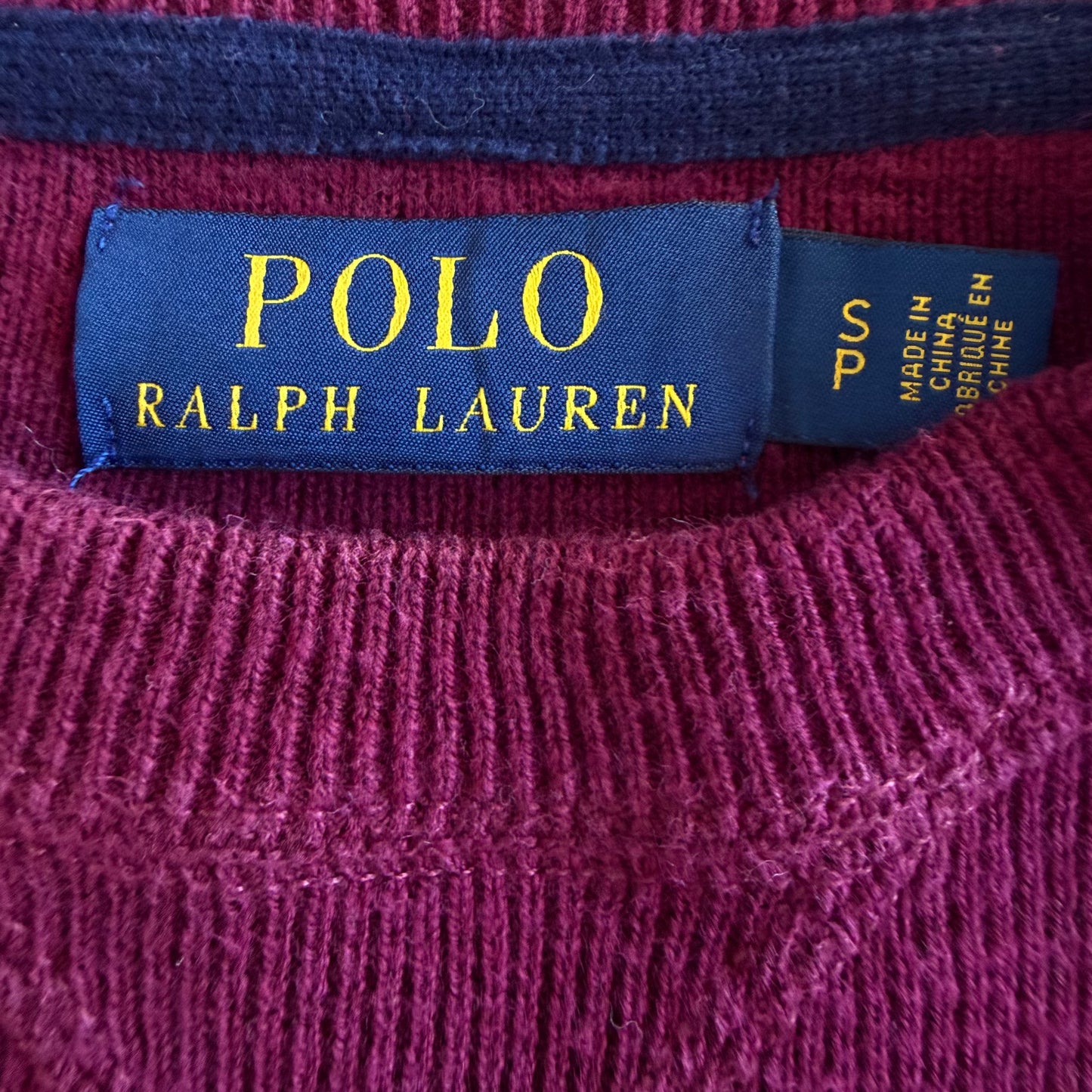 Polo Ralph Lauren Spell Out Sweater - S