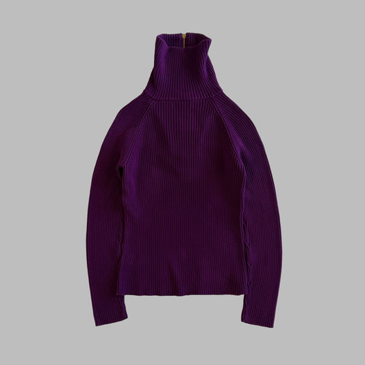 Y2K Polo Ralph Lauren Turtle Neck Quarter Zip - L