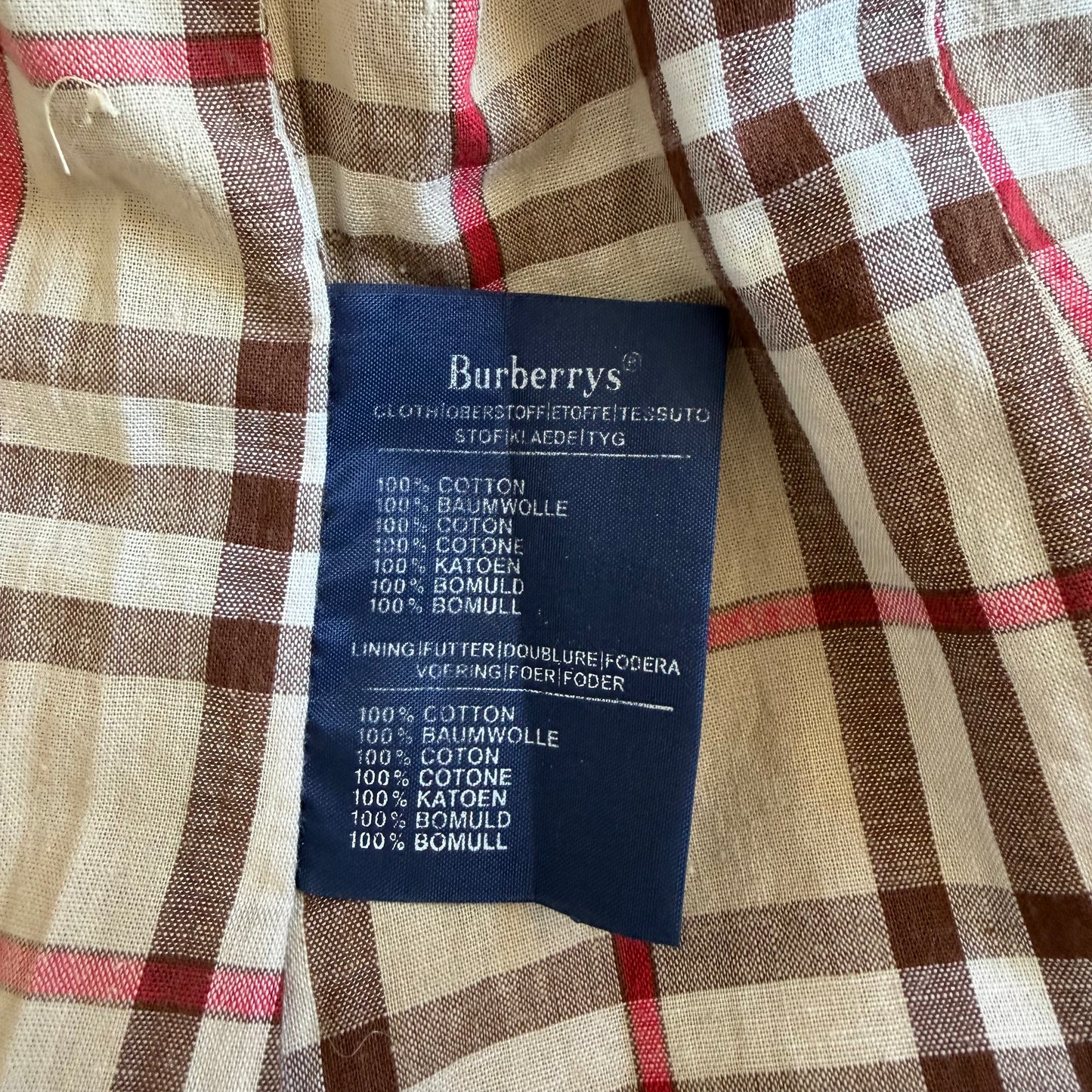 90s Double Breasted Burberry trench Coat - S