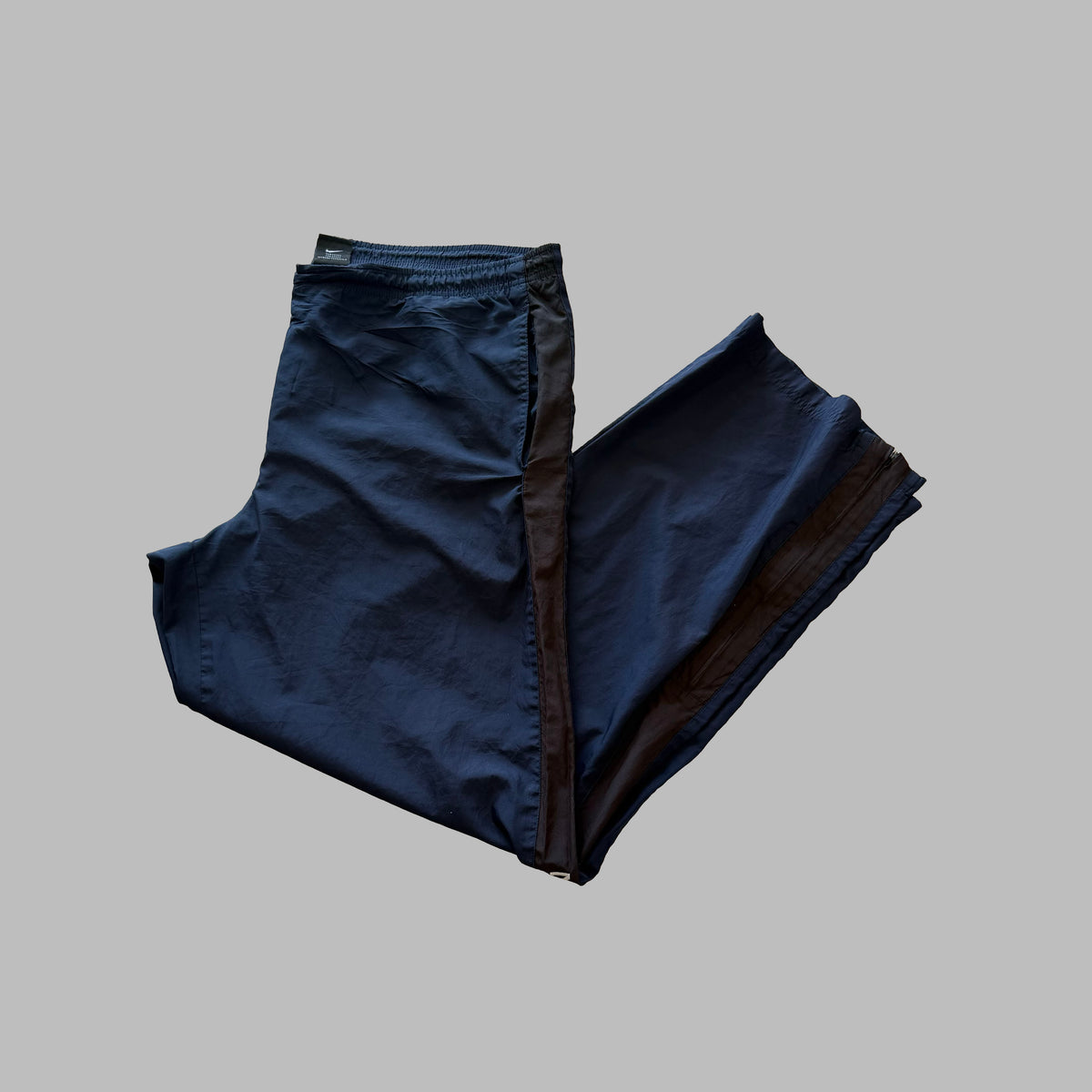 Y2K Nike Striped Wide Leg Track Pants - XL