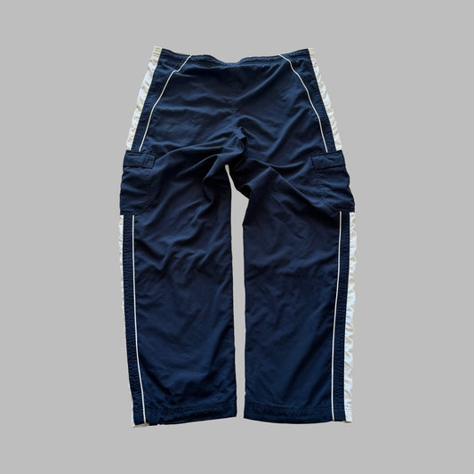 Y2K Nike Striped Cargo Track Pants - XL
