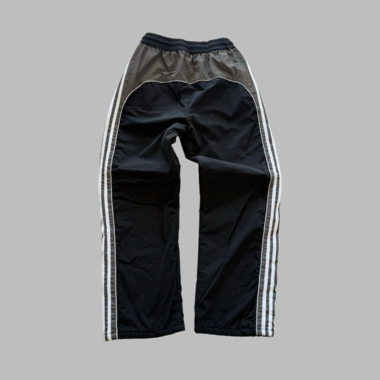 Y2K Adidas Heavyweight Wide Leg Track Pants - S