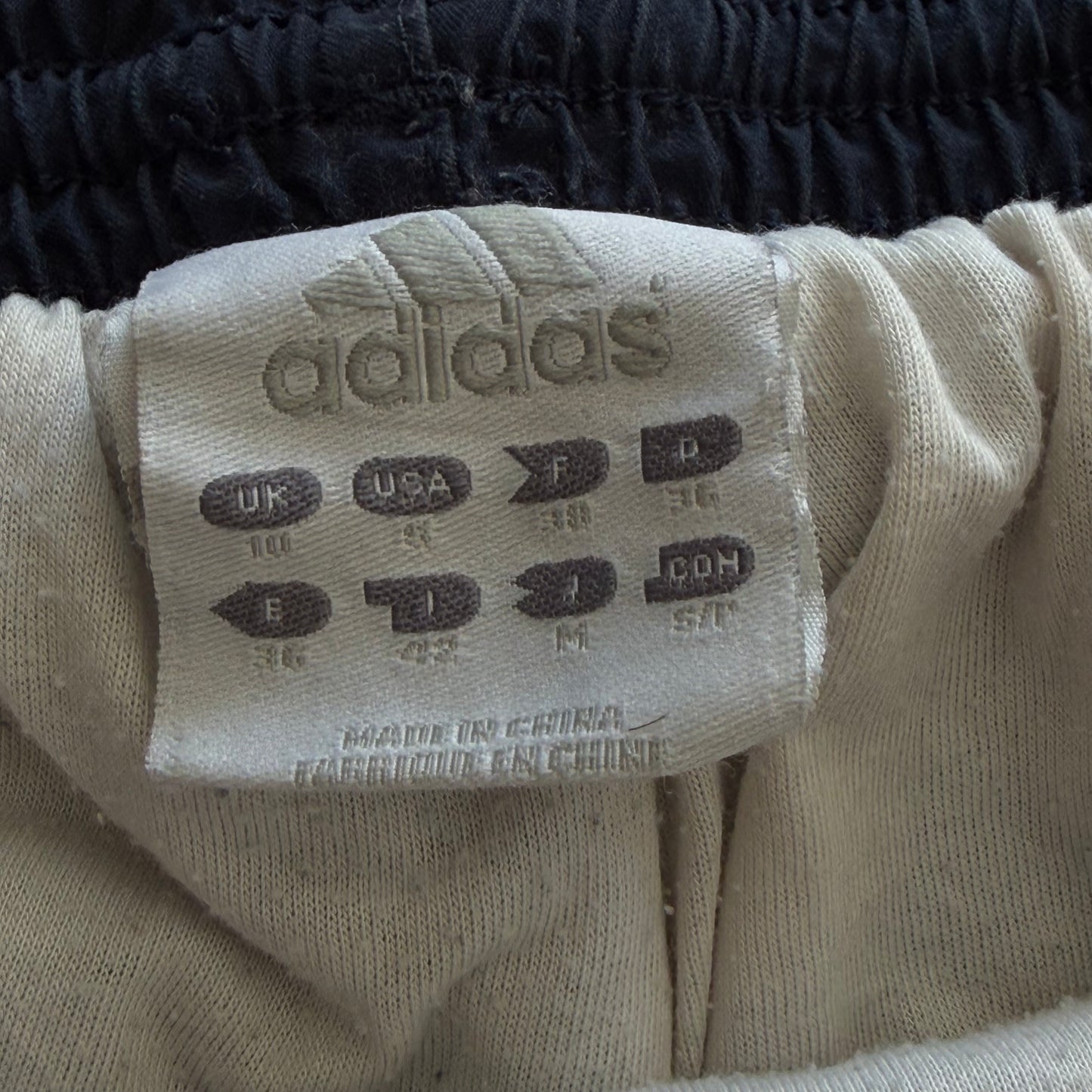 Y2K Adidas Striped Wide Leg Track Pants - S