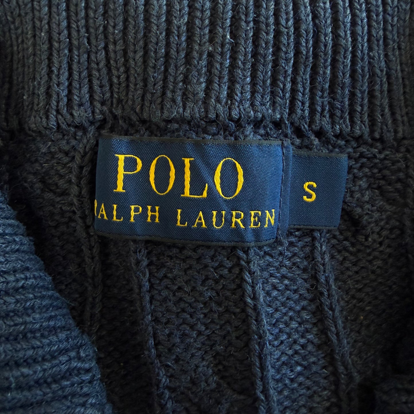 Polo Ralph Lauren Cable Knit Quarter Zip - S