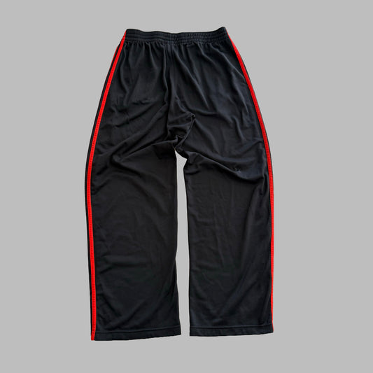 Y2K Adidas Three Stripe Wide Leg Track Pants - L