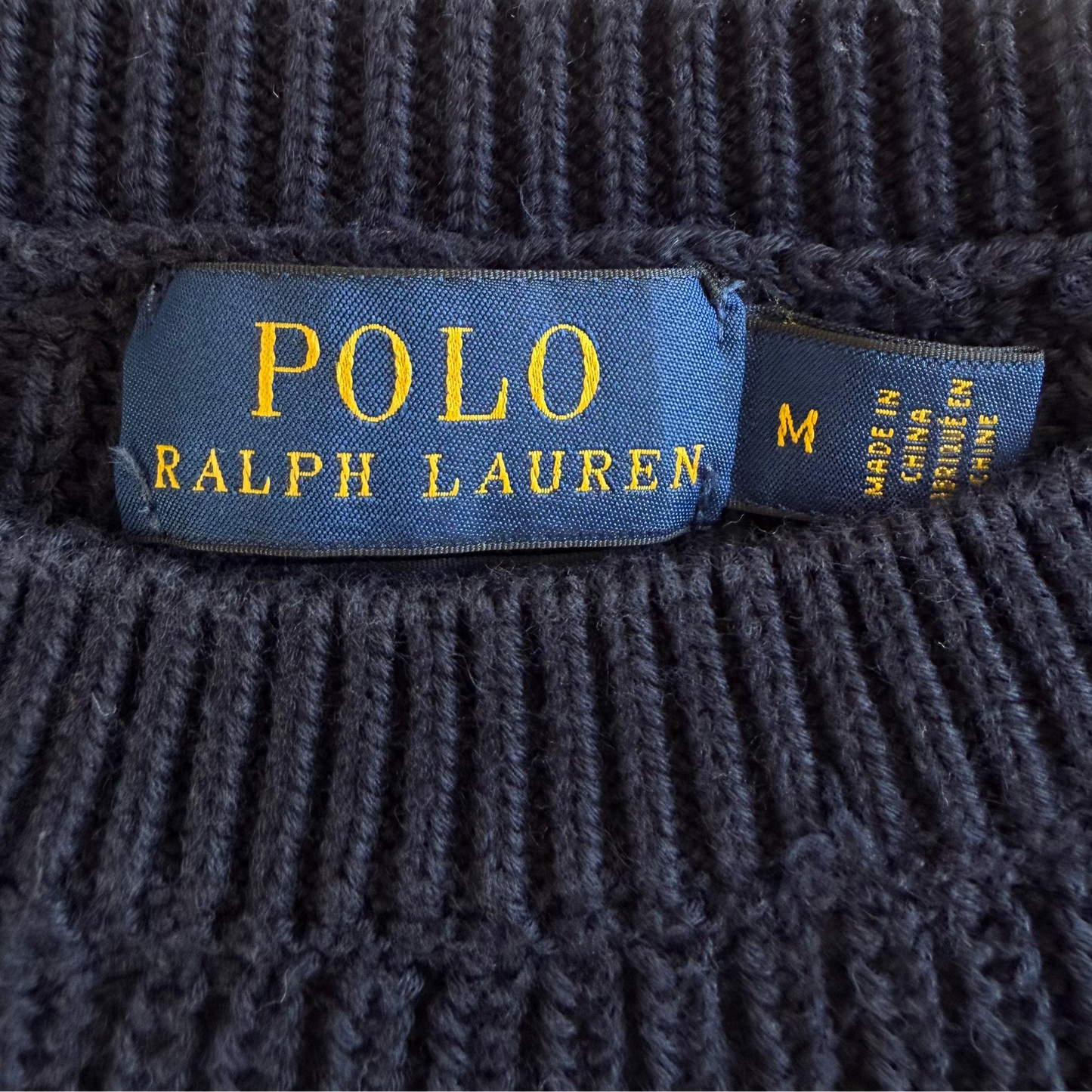Polo Ralph Lauren Lace-Up Sleeve Knit - M