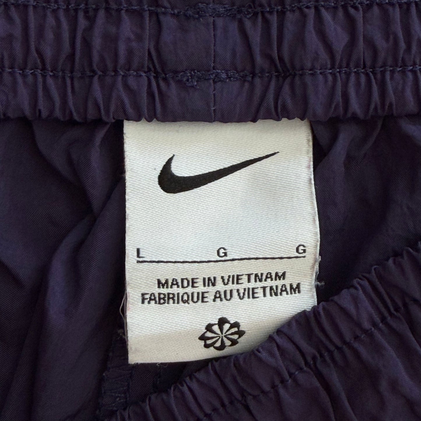 Nike Wide Leg Popper Track Pants - L