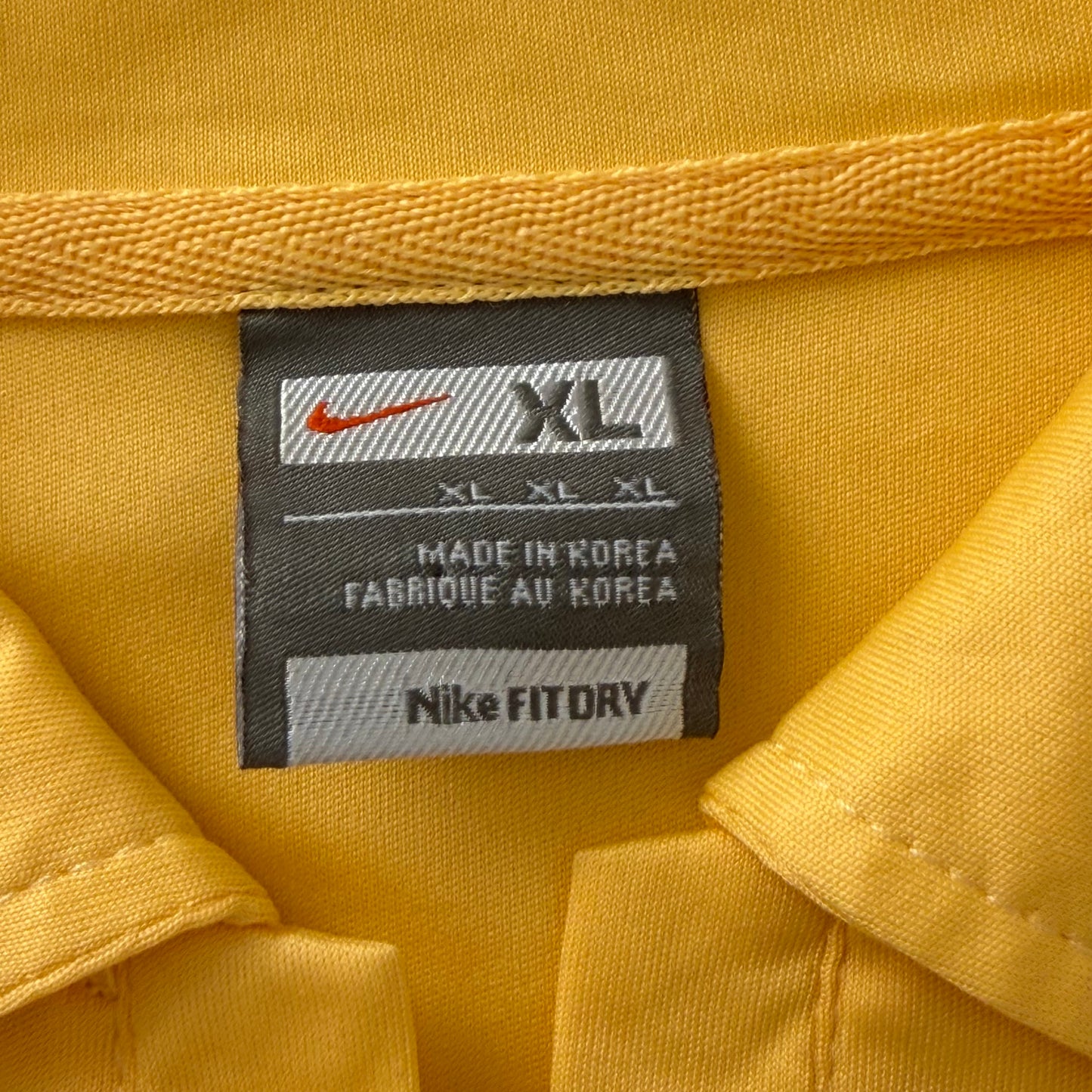Y2K Nike Panelled Activewear Polo Top - XL