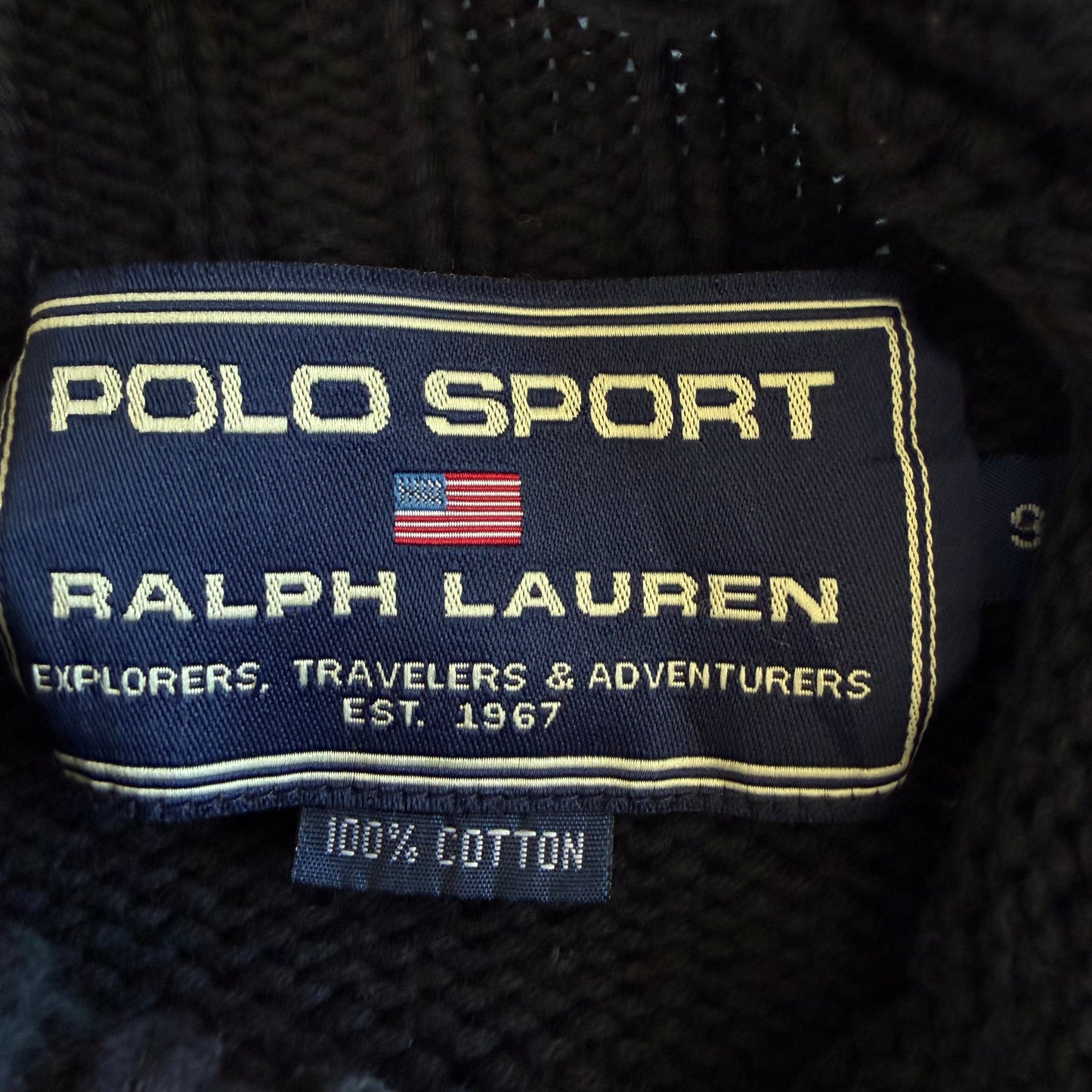 Y2K Ralph Lauren Polo Sport Mock Neck Heavy Knit - M