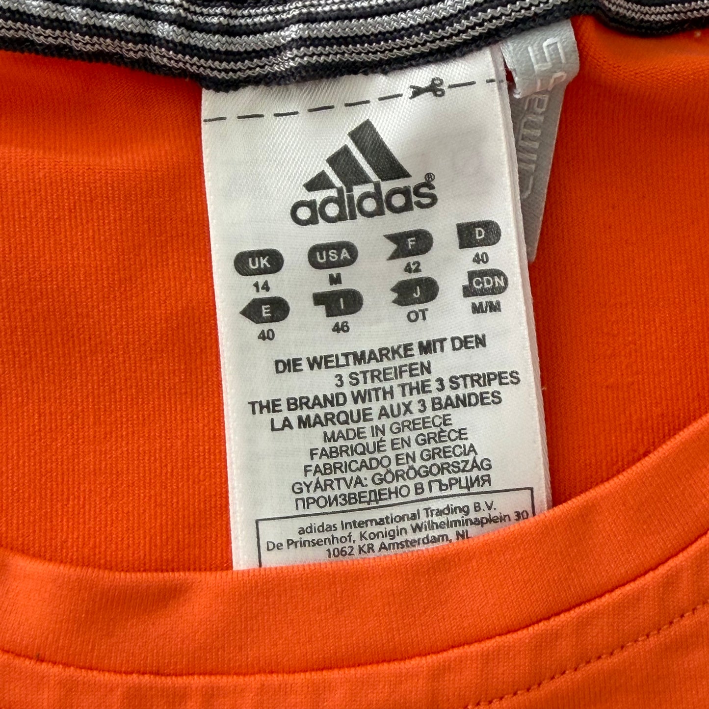 Y2K Adidas Three Stripe Activewear Top - M