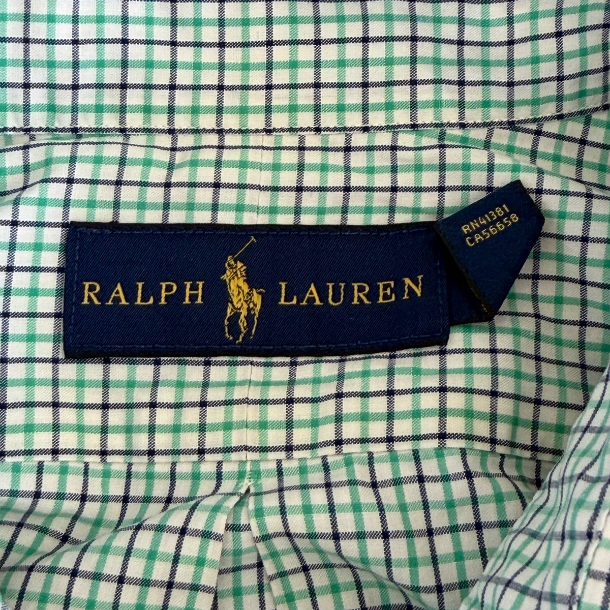 Y2K Polo Ralph Lauren Checkered Button Up Shirt - L