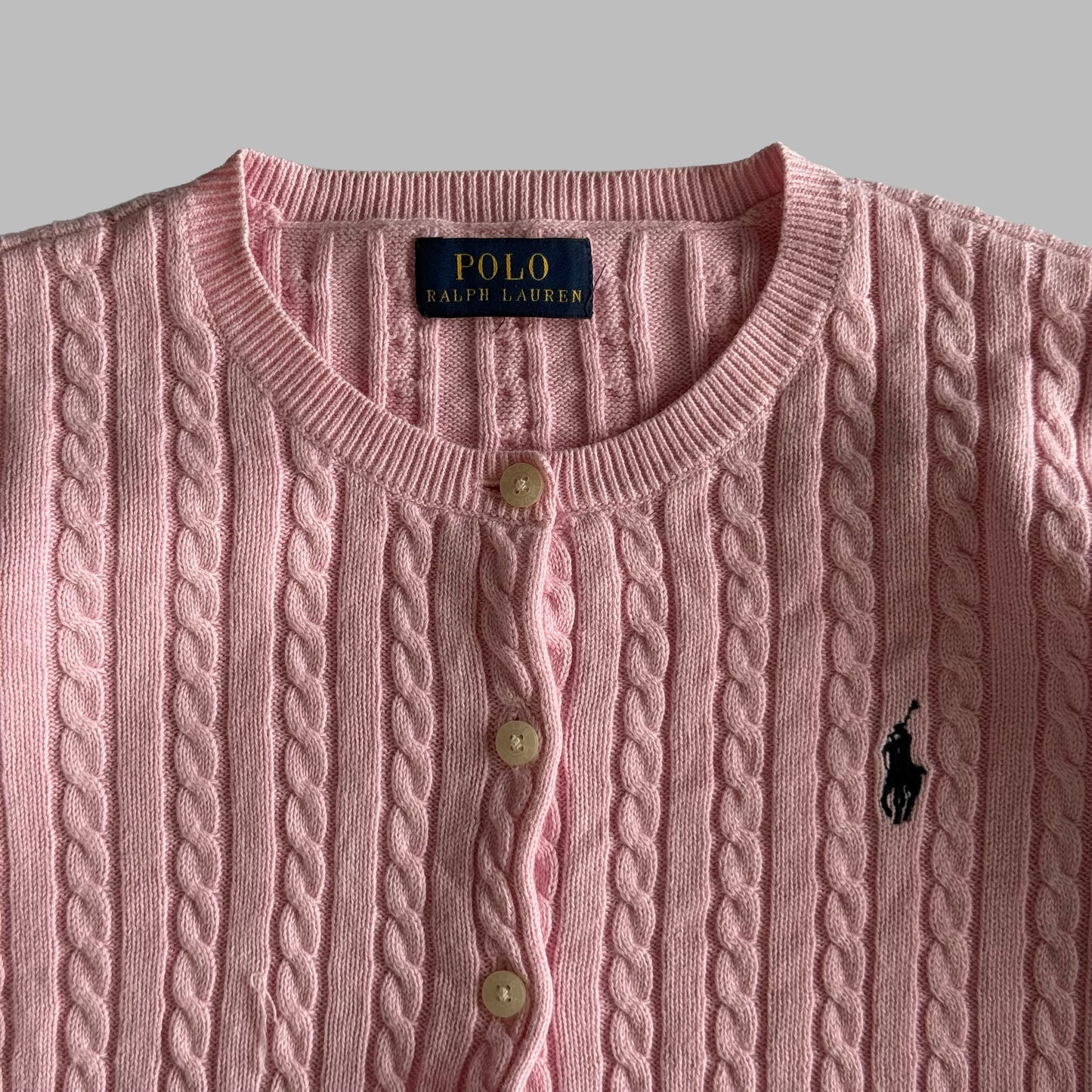 Ralph Lauren Cable Knit Cardigan - Small